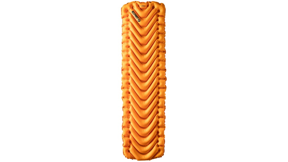 Klymit Insulated Static V Ultralite Sleeping Pad, Orange, Regular, 06IUOR02C