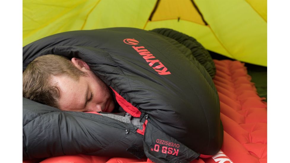 Klymit KSB 0 Degree Oversized Down Sleeping Bag, Black, Large 13KZBK01D