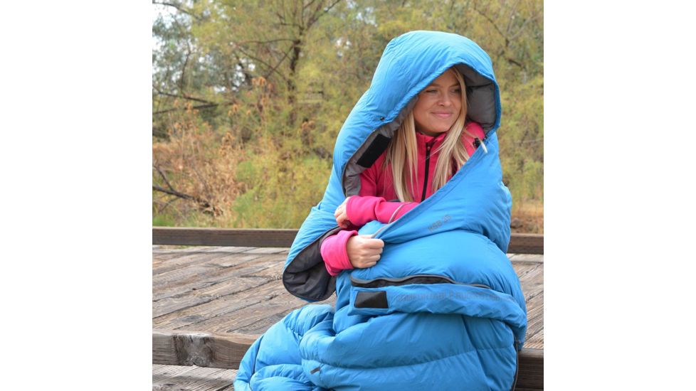 Klymit KSB 35 Degree Down Sleeping Bag, Blue, Regular 13KSBL35C