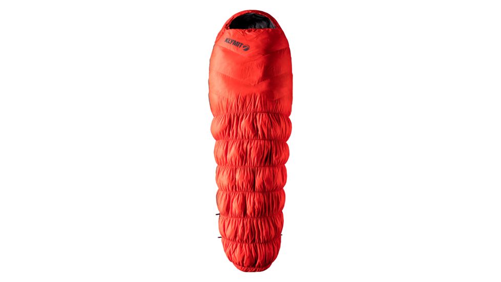 Klymit KSB 0 Degree Down Sleeping Bag, Orange, Regular, 13KZOR01C
