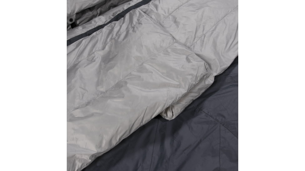 Klymit KSB Double Sleeping Bag, Grey / Light Grey, Double, 13DHGY30E