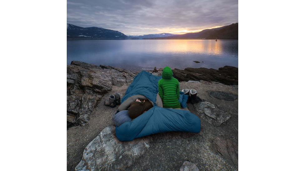 Klymit KSB Double Synthetic Sleeping Bag, 30 Degrees, Blue, 13CDBL30E