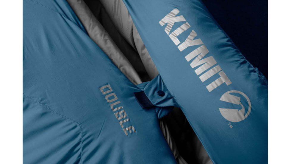Klymit KSB Double Synthetic Sleeping Bag, 30 Degrees, Blue, 13CDBL30E