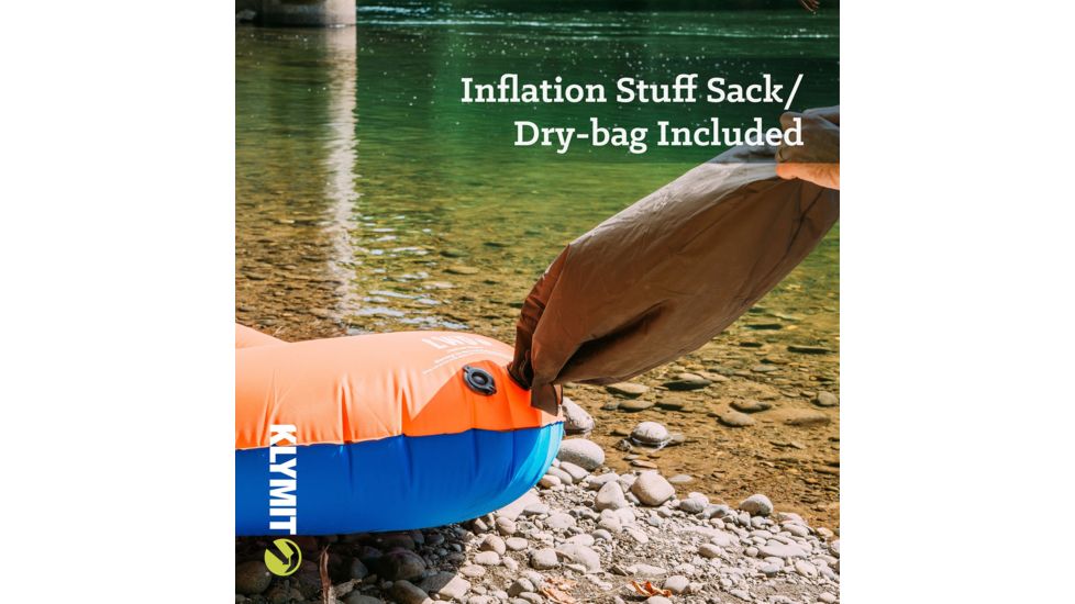 Klymit LiteWater Dinghy LWD Packraf, Orange, Regular, 14LDBL02C