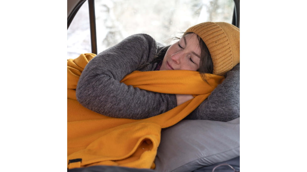 Klymit Nest Cold Weather Sleeping Bag Liner, Orange, Large, 13NCOR01C