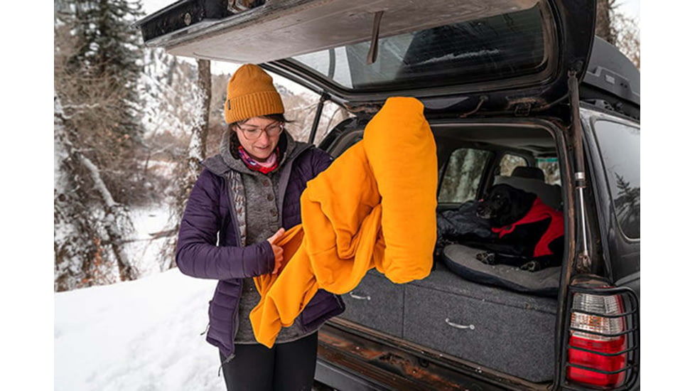 Klymit Nest Cold Weather Sleeping Bag Liner, Orange, Large, 13NCOR01C