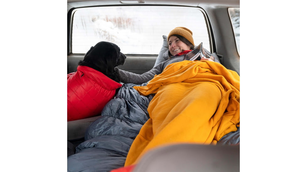 Klymit Nest Cold Weather Sleeping Bag Liner, Orange, Large, 13NCOR01C