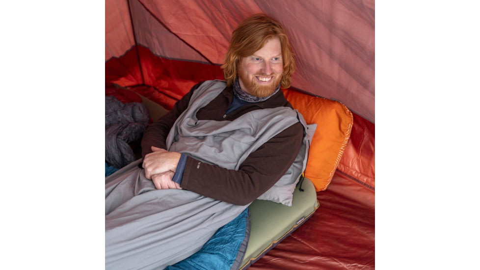 Klymit Nest Sleeping Bag Liner, Grey, Large, 13NEGY01C