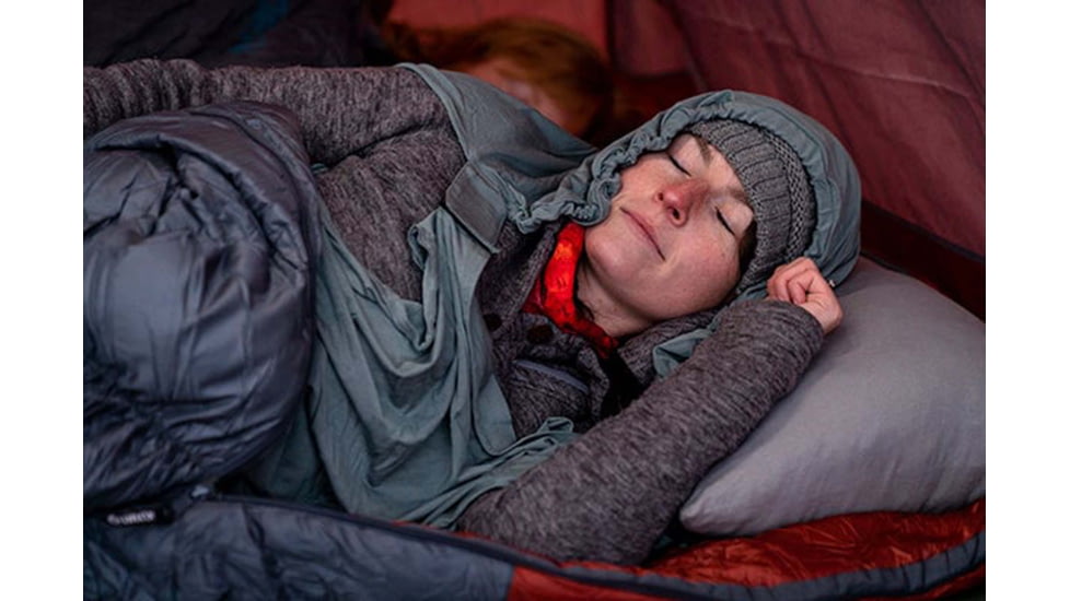 Klymit Nest Sleeping Bag Liner, Grey, Large, 13NEGY01C