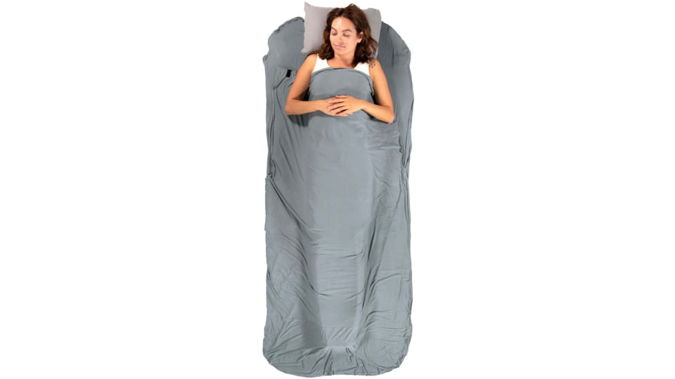 Klymit Nest Warm Weather Sleeping Bag Liner, Grey, Large, 13NWGR01C