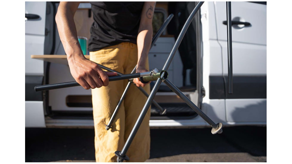 Klymit Ridgeline Camp Chair, Grey, Regular, 12RLGY01C