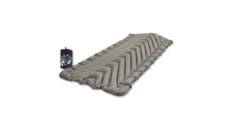 Klymit Static V Luxe Sleeping Pad, Stone, Extra Large, 06VLST02D