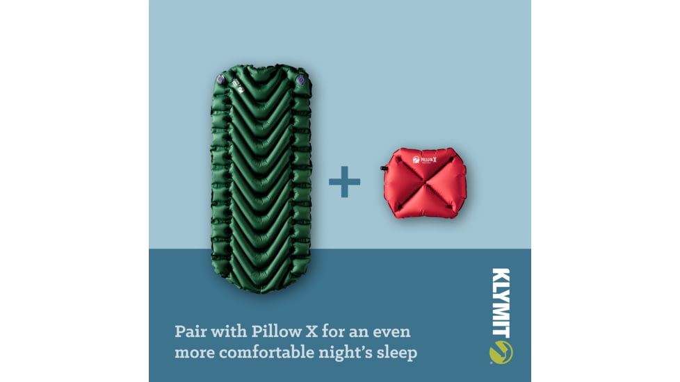 Klymit Static V Sleeping Pad, Forest Green, Short, 06SJGR02A