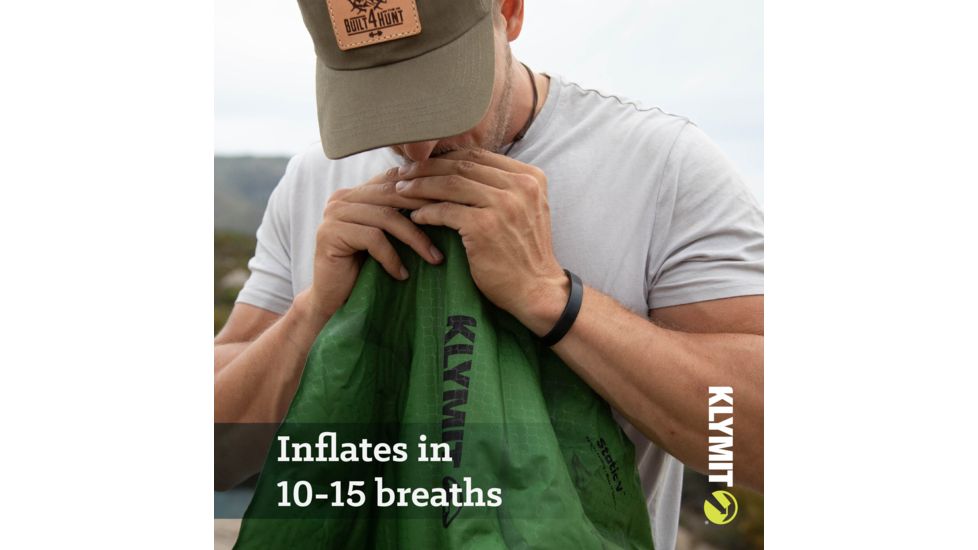 Klymit Static V Sleeping Pad, Green, Long, 06SVGR02D