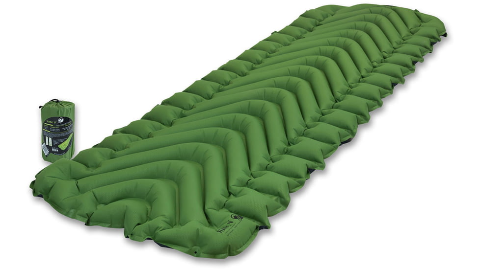 Klymit Static V Sleeping Pad, Green, Regular, 06SVGR02C