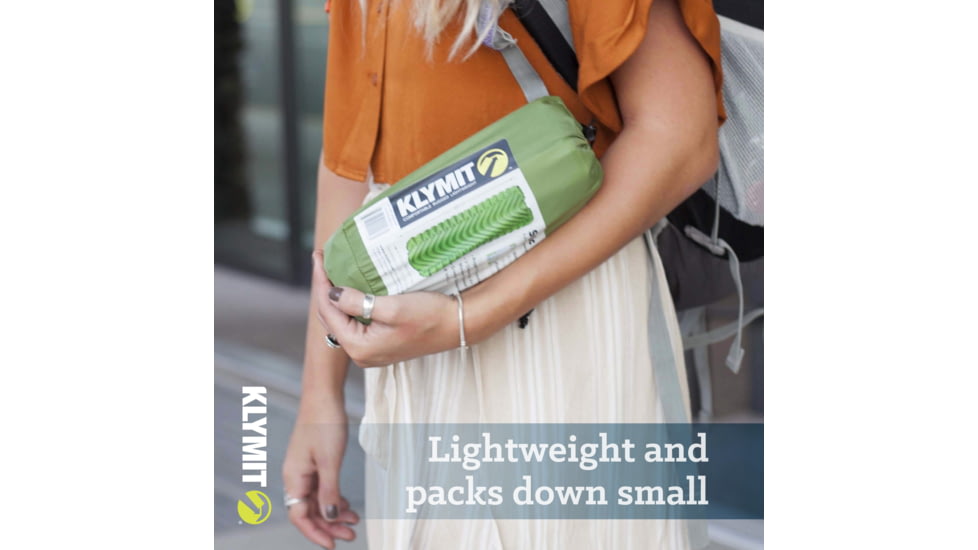 Klymit Static V Sleeping Pad, Green, Regular, 06SVGR02C