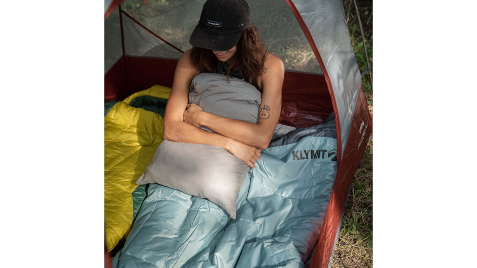 Klymit Wild Aspen 20 Sleeping Bag, Rectangle, Green, Regular, 13WRGR20D