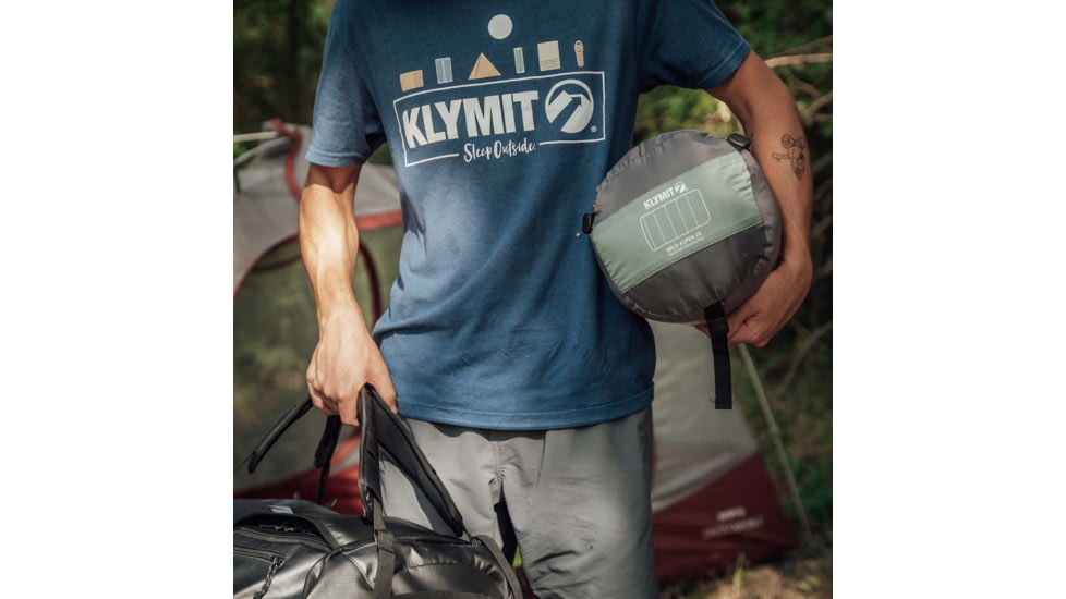 Klymit Wild Aspen 20 Sleeping Bag, Rectangle, Green, Regular, 13WRGR20D