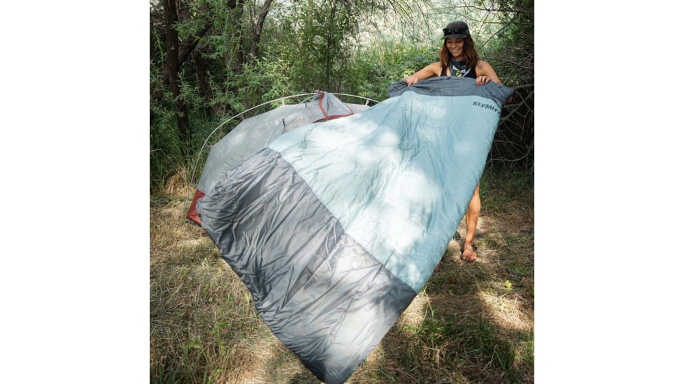 Klymit Wild Aspen 20 Sleeping Bag, Rectangle, Green, Regular, 13WRGR20D