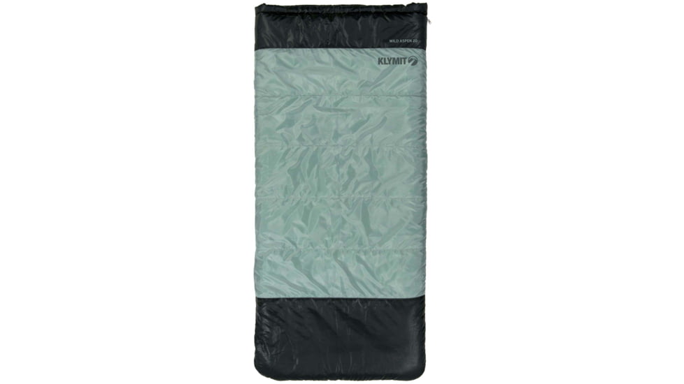 Klymit Wild Aspen 20 Sleeping Bag, Rectangle, Green, Regular, 13WRGR20D