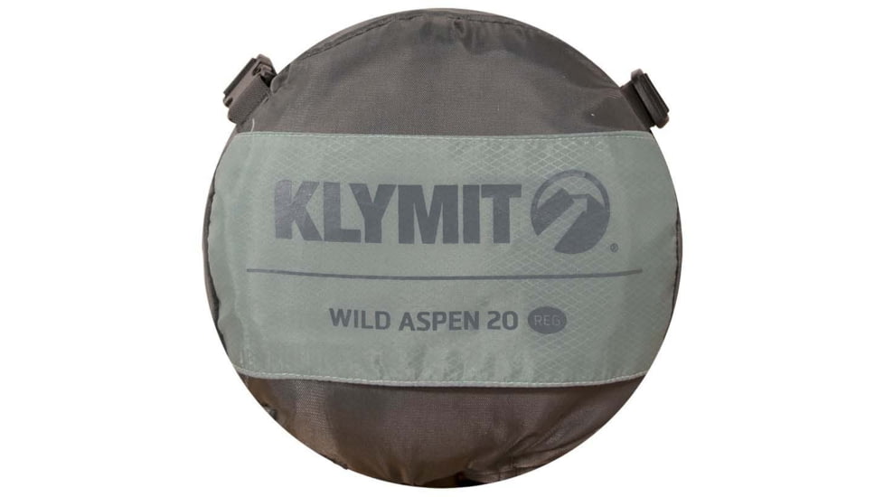 Klymit Wild Aspen Sleeping Bag, 20 Degrees, Green, Large, 13WAGR20D
