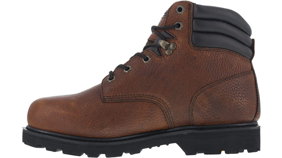 Knapp Mens Backhoe 6in Steel Toe Work Boots - Mens, Wide, Brown, 14, 690774320789