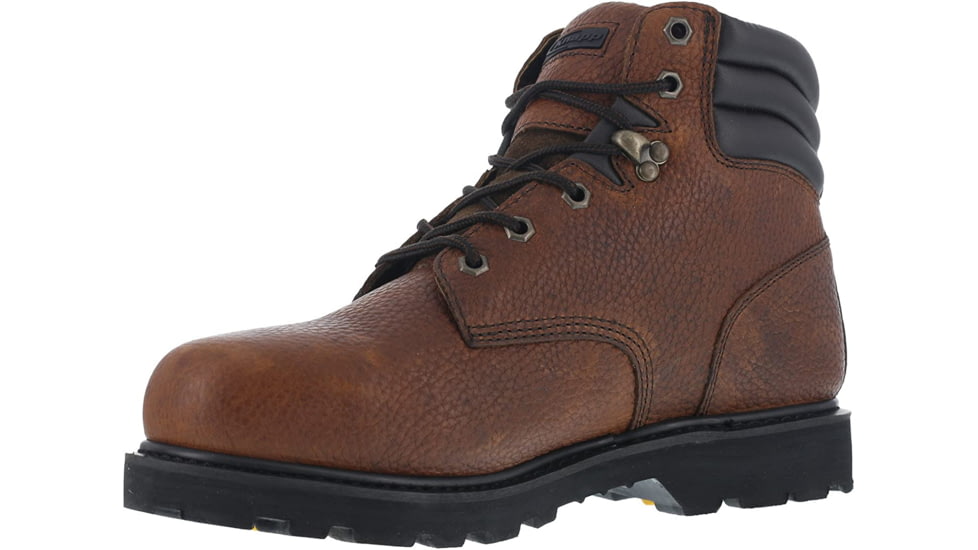 Knapp Mens Backhoe 6in Steel Toe Work Boots - Mens, Wide, Brown, 14, 690774320789