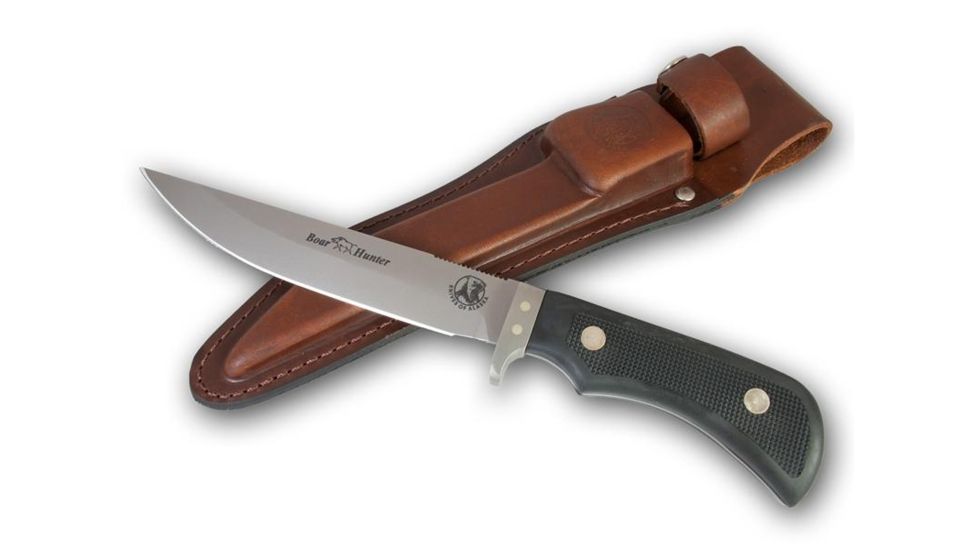 Knives of Alaska Boar Hunter Suregrip Handle Knife, Black 00849FG