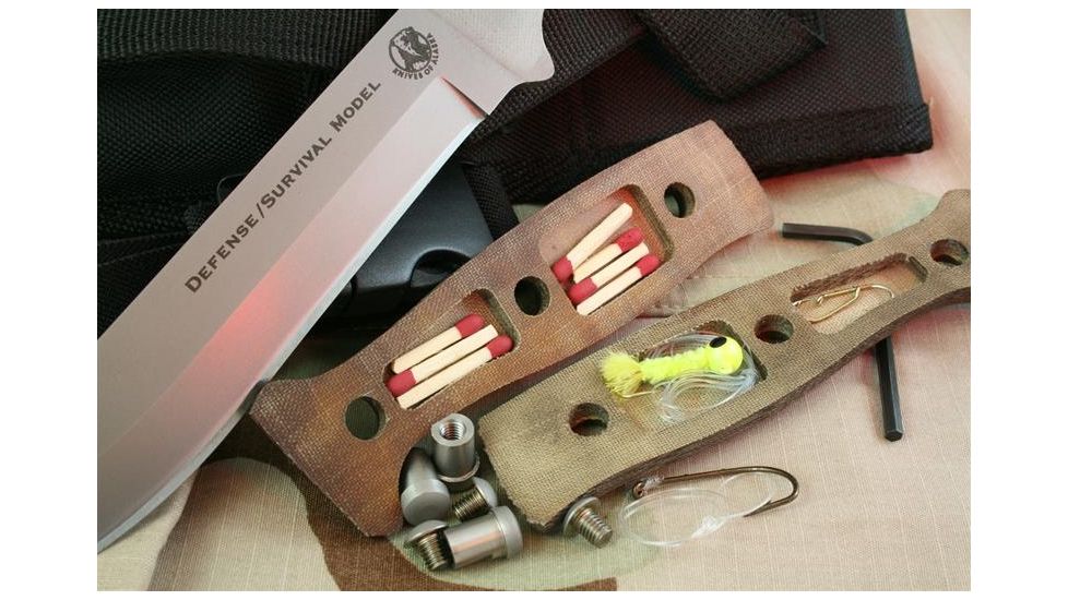 Knives of Alaska Defense Survival D2 G-10, Nylon Sheath, Tan 00843FG