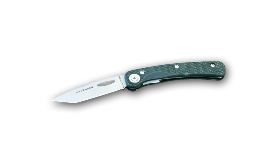 Knives of Alaska Featherlight Defender D2 Suregrip Handle, Smooth, Black, 00902FG