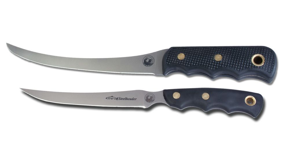 Knives of Alaska Fishermans Combo Fillet Knives Set, Suregrip Handle, Black, 00092FG
