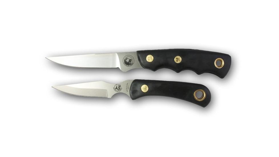 Knives of Alaska Jeager D2 Cub Combo Knives, Suregrip Handle, Black 00256FG