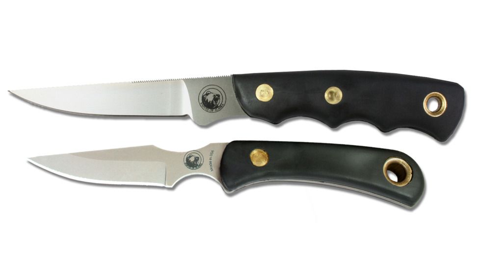 Knives of Alaska Jeager D2 Cub Combo Knives, Suregrip Handle, Black, 00256FG