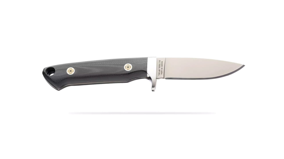 Knives of Alaska Legacy Fixed Blade Knife, 3.25in, Magnacut Stainless Steel, Drop Point Blade, G10, Black, 00965FG