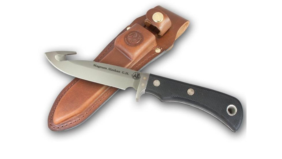 Knives of Alaska Magnum Alaskan/Guthook Knife, Suregrip Handle, Black 00159FG