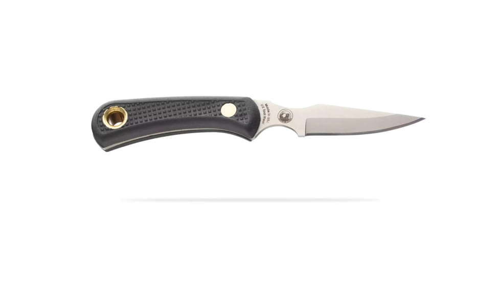 Knives of Alaska Muskrat / Cub Bear Combo Fixed Blade Knives, 2.25in / 2.75in, CPM-S30V Stainless Steel, Round Point/Caping Blade, Santoprene, Black Handle, 00102FG