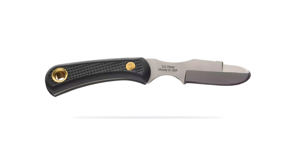 Knives of Alaska Muskrat/Cub Bear Combo Fixed Blade Knives, 2.25in/2.75in, Magnacut Stainless Steel, Round Tip/Caping Blade, Suregrip, Black, 00105FG