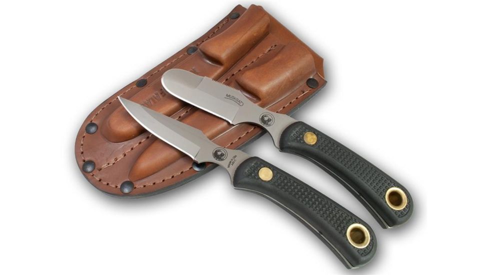 Knives of Alaska Muskrat/Cub Bear Knives Combo, Suregrip Handle, Black 00095FG
