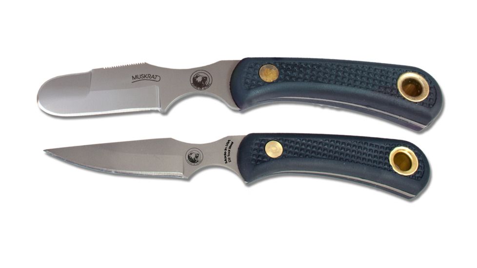 Knives of Alaska Muskrat/Cub Bear Knives Combo, Suregrip Handle, Black, 00095FG