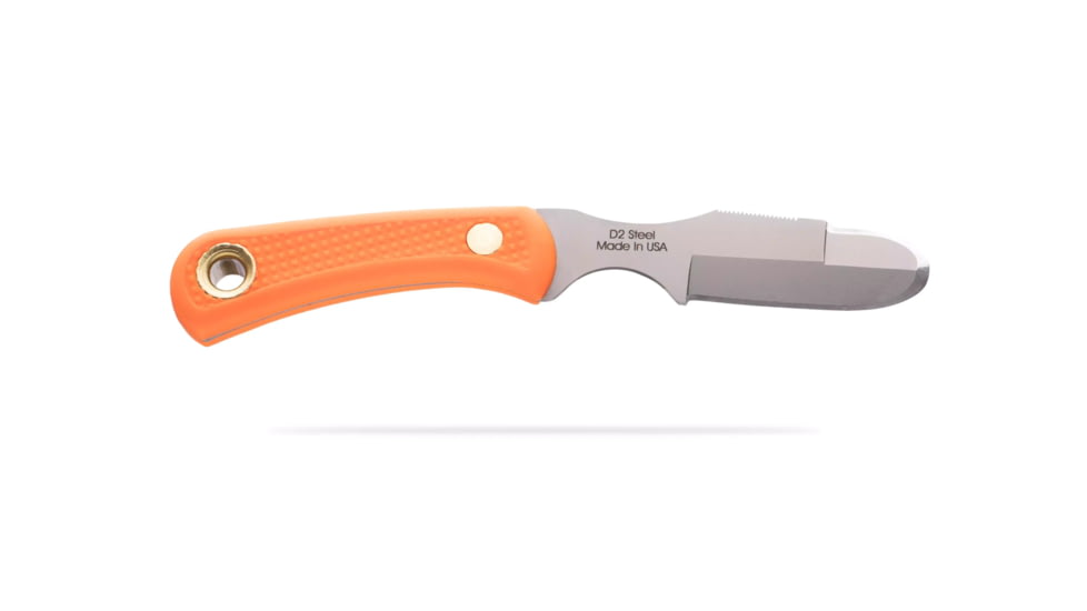 Knives of Alaska Muskrat/Cub Bear Combo Fixed Blade Knives, 2.25in/2.75in, Magnacut Stainless Steel, Round Tip/Caping Blade, Suregrip, Orange, 00106FG