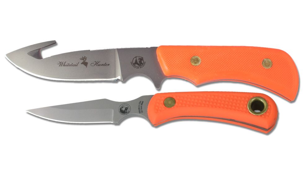 Knives of Alaska Trekker Whitetail GH/Cub Combo ORANGE, Hunters Orange 00202FG