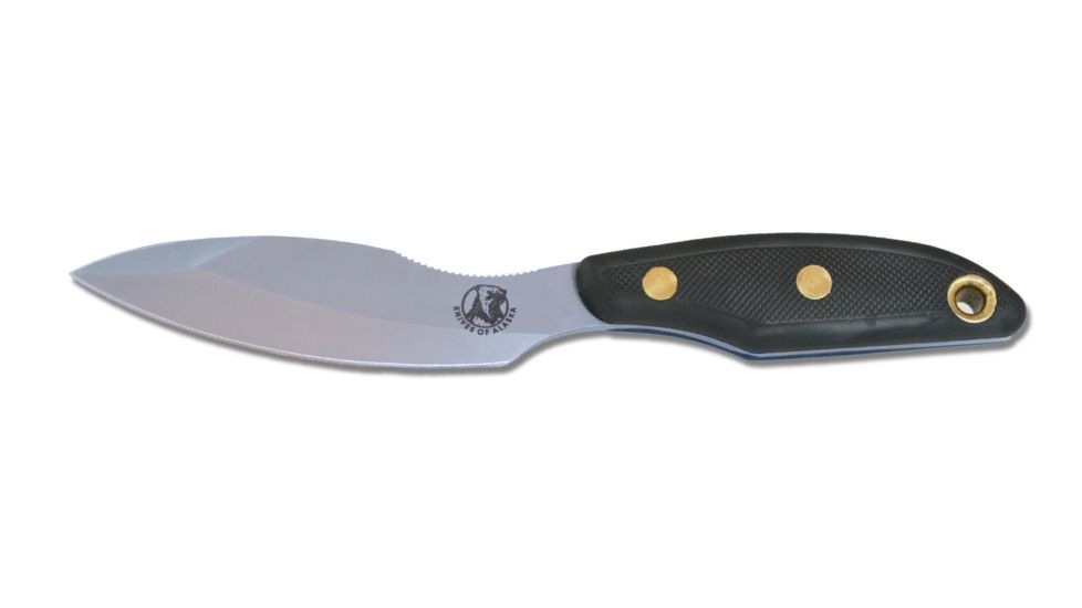 Knives of Alaska Xtreme Yukon 1 D2 Knife, Suregrip Handle, Black, 00820FG