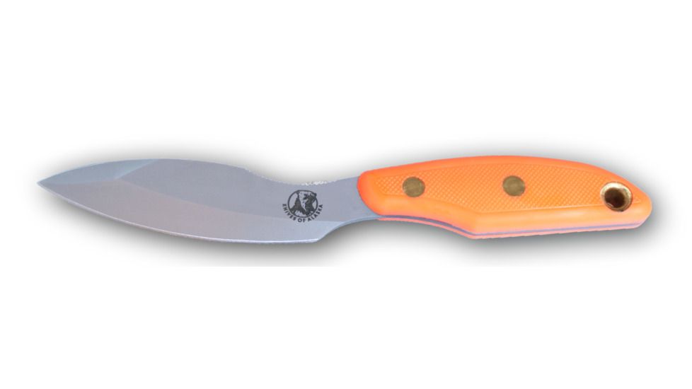 Knives of Alaska Xtreme Yukon 1 D2 Knife, Suregrip Handle, Hunters Orange, 00822FG