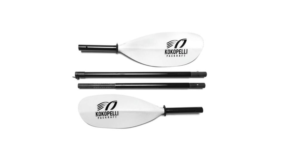 Kokopelli Packraft 4-Piece Breakdown Paddle, White, KO-PADDLE