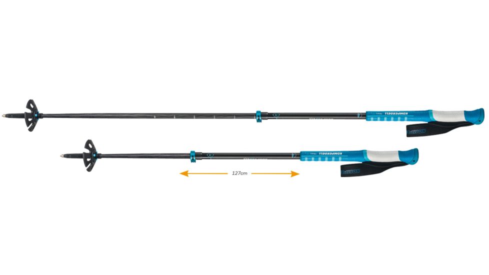 Komperdell Carbon C2 Ultralite Trekking Poles, Light Blue 1752341-10