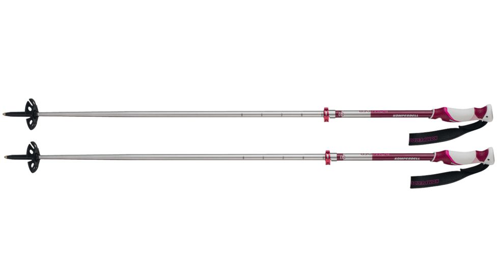 Komperdell Powder Pro Vario Snow Poles, Silver/Berry 1842359-10