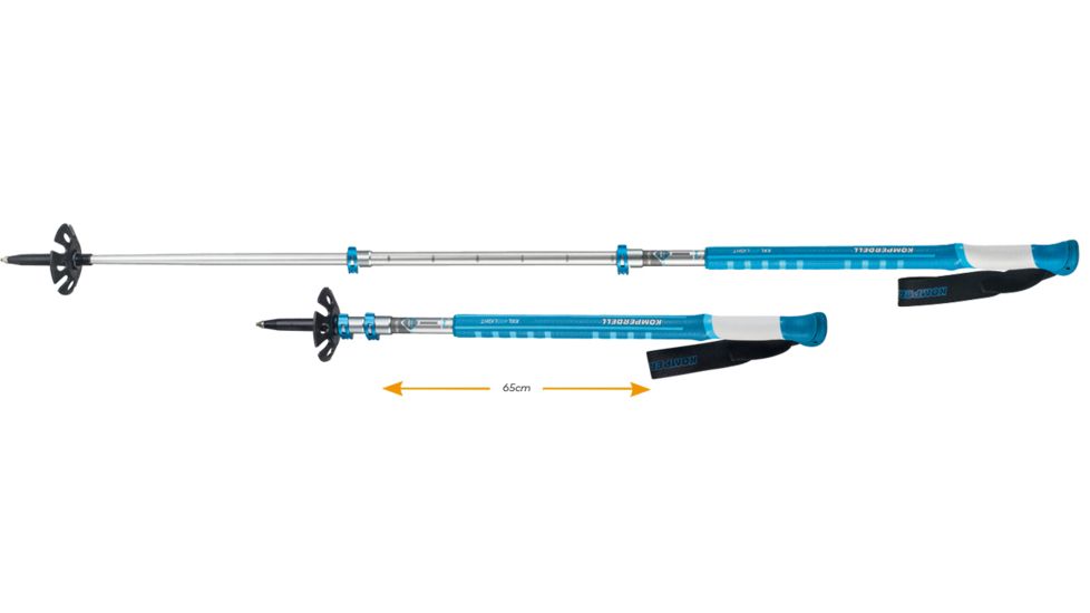 Komperdell Titanal Explorer Pro Trekking Poles, Light Blue 1742307-10
