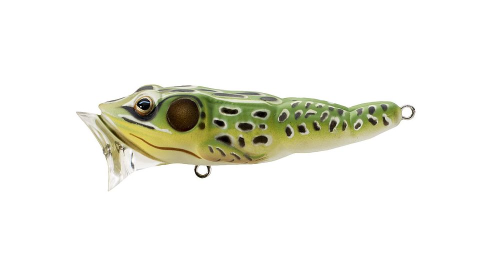 Koppers Live Target Frog Popper Lure 2-1/2" - Green/Yellow 110891