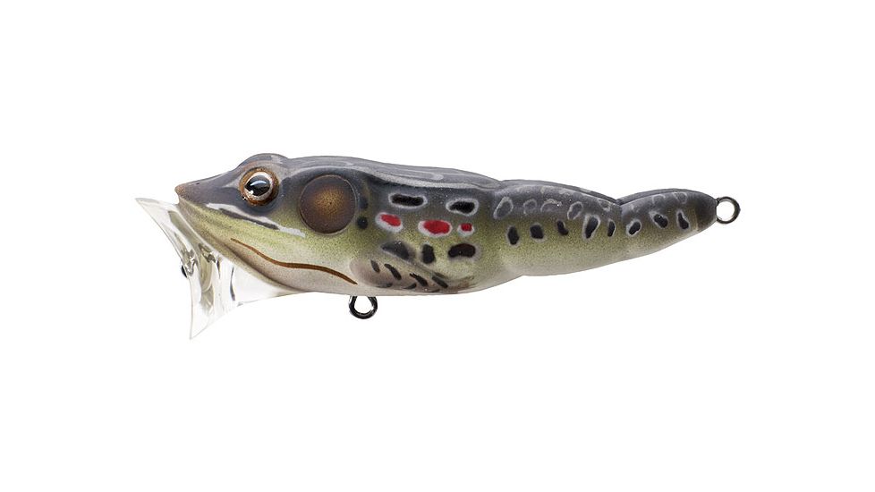 Koppers Live Target Frog Popper Lure 3" - Brown/Black 110899