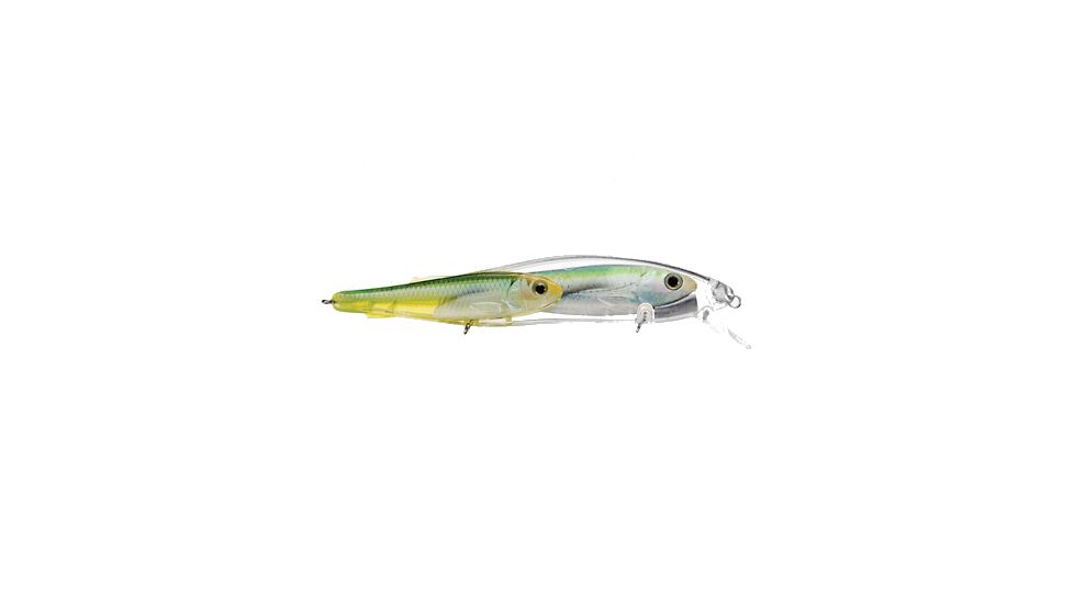 Koppers Live Target Emerald Shiner Jerkbait Lure 4-1/2" - Pearl/Bright Green 120841